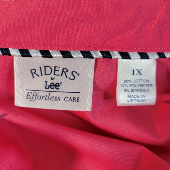 Womens Riders by Lee Button front Blouse Hidden buttons Size 1X Cotton Blend - Picture 8 of 10